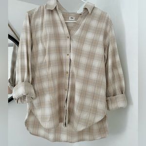 Soft Brushed Checked Long-Sleeve Shirt